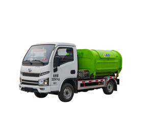 Camión de Basura Eléctrico 4x2 <span class=keywords><strong>con</strong></span> Plataforma Desmontable y Brazo <span class=keywords><strong>Gancho</strong></span> para Contenedores de Residuos, Suministro Directo de Fábrica - Product Image 1