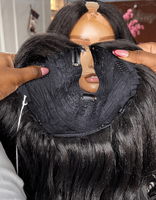 Perruques synthétiques courtes sans colle, style U Part, bouclées, effet kinky straight, pour femmes noires, en fibres synthétiques rebondissantes et volumineuses