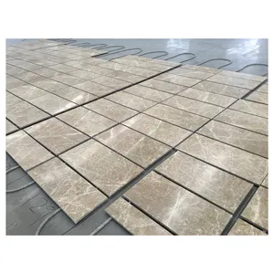 Customized Cut To Size Classic Beige Brown Marble Light Emperador Marble Floor Wall Tiles