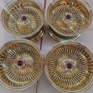Ruedas de Alambre Zenith Styles 13*7, Completamente Doradas, 100 Radios, Listas para Enviar - Product Image 4