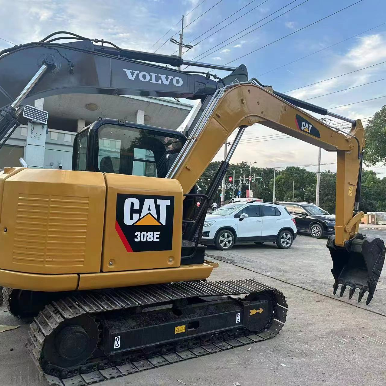 Небольшой Подержанный Cat 308E 308E2 8 тонн гидравлический экскаватор caterpillar second hand Cat 308 строительная техника Cat308 Cat308E экскаватор
