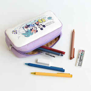 Bolsa de cuero PU con divisor para uso escolar y de oficina 9,5 cm * 20cm * 7cm - Product Image 4