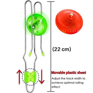 Light up Gyro Wheels Juguetes clásicos Niños Giroscopio Rail Twister Fascinante Rotación y efectos de iluminación Spinning Top Juguete sensorial - Product Image 4