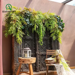 Guirlande de Palmier Tropical Monstera Artificielle en Plastique Tenture Murale Guirlande de Vigne <span class=keywords><strong>Lierre</strong></span> pour Toile de Fond de Mariage Arche Décoration Murale - Product Image 4