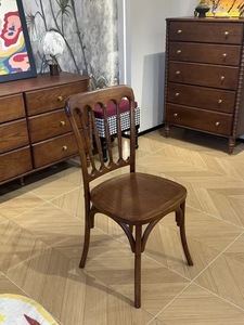 Traditional Wood Spindle <b>Back</b> <b>Chair</b> Solid Wood Frame Living Room Furniture Antique Style Home <b>Chair</b> for Hard Floor - Product Image 4
