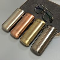 Étui à lunettes en fer blanc de haute qualité Boîte en fer plaqué métal boîte d'emballage de lunettes presbytie myopie étui à lunettes