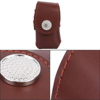 Sac de voyage Portable en cuir véritable pour golfeur, sac de taille Durable pour balle de Golf Tee Ball, accessoire de sport