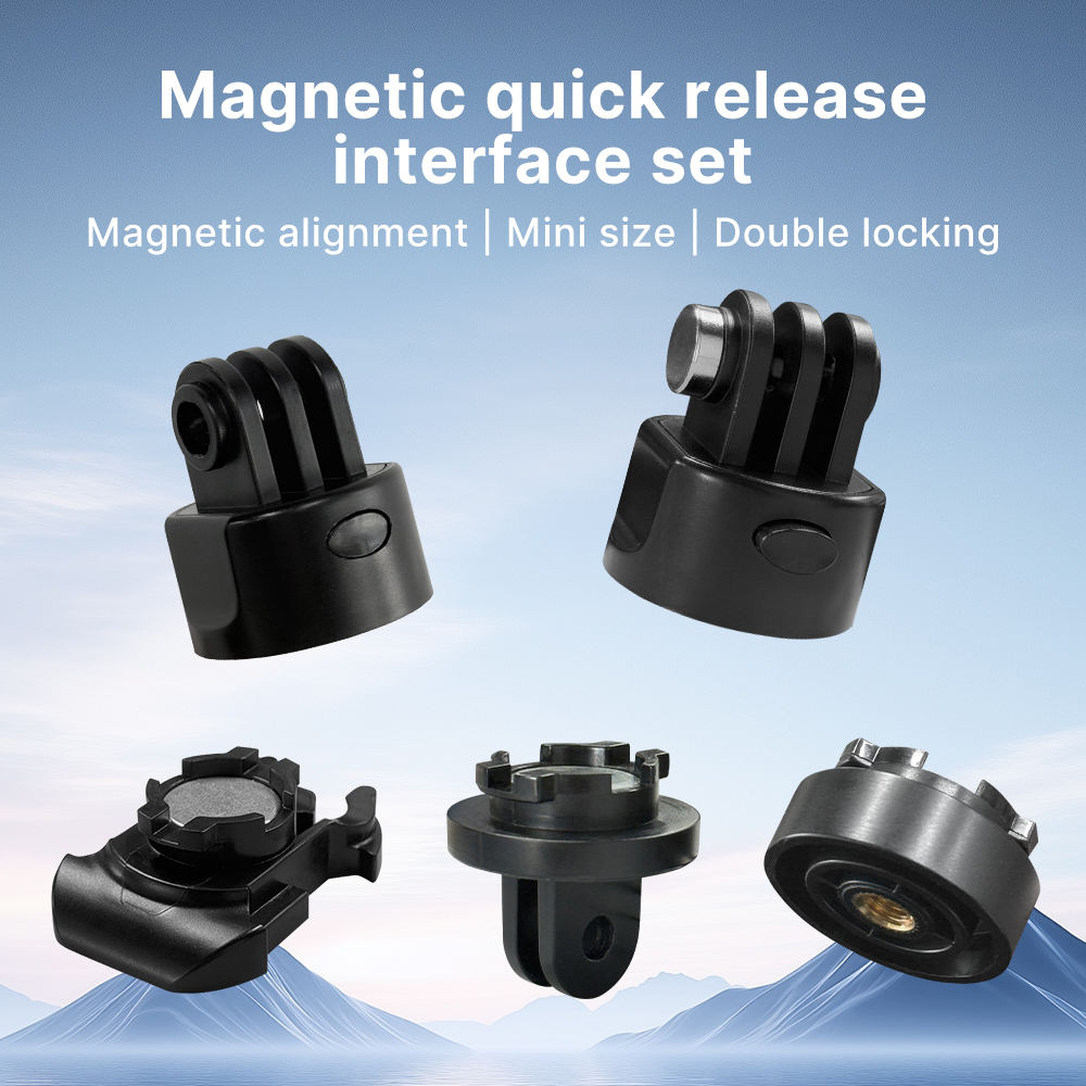 HONGDAK for GoPro Accessories Magnetic Adapter DJ I Insta Sports Camera Quick Disassembly Base Magnetic Adapter 360 Degree