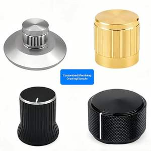 Piezas de mecanizado Cnc Servicio de fresado de torneado de aluminio Piezas de mecanizado Cnc Superficie de revestimiento de perilla giratoria de acero inoxidable - Product Image 3