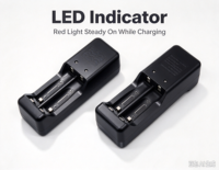 Chargeur de batteries AA AAA Ni-MH à double fente 1,2 V 1,5 V, station de charge pour batteries rechargeables pour la maison, le bureau et les voyages