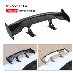 SQS OEM/ODM High-Quality Universal Carbon Fiber ABS Look Car <strong>Spoiler</strong> Wing Auto Styling Decoration <strong>Mini</strong> Car Tail Rear <strong>Spoiler</strong> - Product Image 2