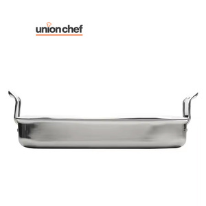 <span class=keywords><strong>Plat</strong></span> <span class=keywords><strong>à</strong></span> <span class=keywords><strong>gratin</strong></span> carré en acier inoxydable triple épaisseur, sans PFOA, écologique, compatible lave-vaisselle, pour une cuisson plus saine - Product Image 3