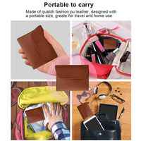 Kit d'Outils de Manucure et Soins Personnels de Voyage, Trousse en Cuir de Luxe avec Instruments de Beauté en Acier Inoxydable pour Ongles