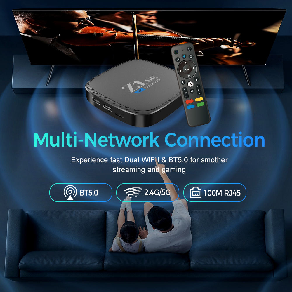 Z1SE Smart TV BOX Android 4K, Wifi, 2GB16GB