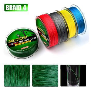 Topline vente en gros lignes de pêche multicolores 4 tricot 100 mètres ligne de pêche en nylon solide - Product Image 2