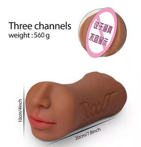 Boneka Seks <span class=keywords><strong>3</strong></span> in 1 TPE Masturbator Vagina untuk Pria untuk Memek Pria untuk Dewasa Pria - Product Image 4