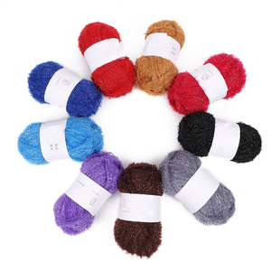 Serviette <span class=keywords><strong>de</strong></span> cuisine en polyester moelleux, <span class=keywords><strong>laine</strong></span> <span class=keywords><strong>de</strong></span> <span class=keywords><strong>verre</strong></span>, tricot manuel DIY, poupée en tricot, tricotage à la fil doré - Product Image 4
