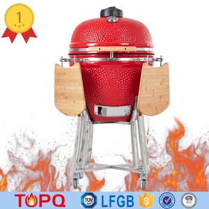 Barbecue <span class=keywords><strong>Kamado</strong></span> TOPQ 23 pouces en céramique OEM Big <span class=keywords><strong>Joe</strong></span> avec fumoir à viande, au charbon de bois, pour jardin et extérieur - Product Image 5