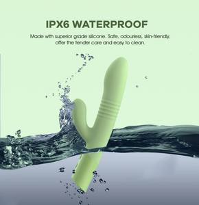 Vibrateur Dildo Lapin pour Femme, Rechargeable USB, Étanche IPX6, à Poussée Rapide, pour Point G et Vagin, Jouet Sexuel Féminin de Massage - Product Image 5