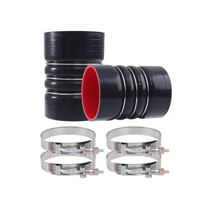 ชุดสายยางแอร์รถบรรทุกแบบโค้ง ขนาด 4" x 6" สแตนเลส พร้อมแคลมป์รูปตัว T Alexander 128G 1976-1982 ABG - Product Image 1