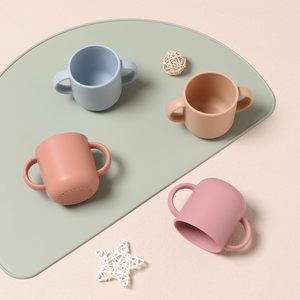 Gobelet d'apprentissage en silicone pour bébés, 2 poignées, gobelet d'apprentissage pour tout-petits, poignées faciles à saisir, gobelet pour bébés de 6 mois et plus, 150 ml - Product Image 6