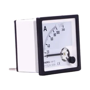 Voltmètre de 0.1 à 100a Type de fer mobile AC panneau analogique voltmètre Ammet