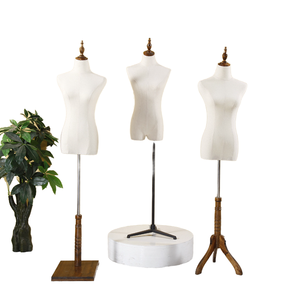 Clothing Store Lady Display Dress Form Woman Upper-Body <strong>Mannequin</strong> <strong>Torso</strong> <strong>with</strong> Plastic Velvet Cover <strong>Arm</strong> Type <strong>Mannequin</strong> Model - Product Image 2