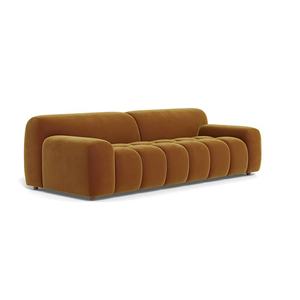 Moderno minimalista de terciopelo de algodón de 2 plazas conjunto de patas de madera diseño único hogar sala de estar muebles convertibles para apartamento gimnasio - Product Image 5