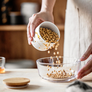 Bắc Âu Thiết Kế Hiện Đại Gốm Kín Lọ Nhà Bếp Hạt Lưu Trữ Lọ Thực Phẩm Kẹo Lưu Trữ Lọ Cho Cà Phê Trà Đảng Dịp - Product Image 3