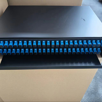 Panel Patch ODF 48 Core dengan 12 Konektor SC Simplex untuk FTTH dan Pengatur Serat 5G
