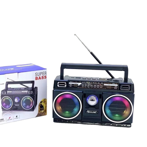 ใหม่RX-750D Retroวิทยุลําโพงฟันสีฟ้า 9 ประเภทไฟดิสโก้วิทยุSW AM FMเครื่องเล่นแผ่นเสียงUSB TFเพลงPIaye - Product Image 1