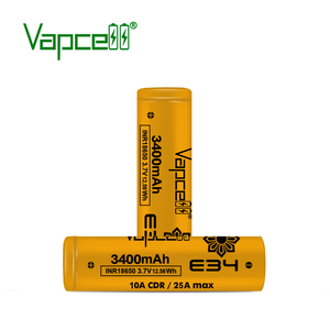 Литий-ионный аккумулятор Vapcell E34 INR18650 3400 мАч 25А MAX для электровелосипедов, с длительным сроком службы и высокой емкостью, 3.7В - Product Image 2