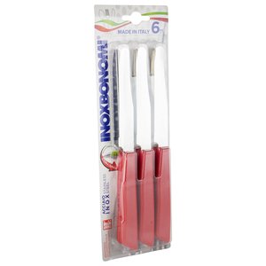 <b>Set</b> coltelli <b>6</b> pz Rosso 30006RSC - Product Image 1