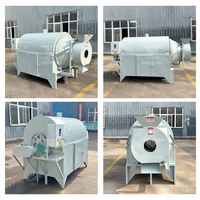 Sécheur rotatif à tambour pour feuilles de thé, noisettes, marc de café, pistaches, chauffage électrique, en stock en usine