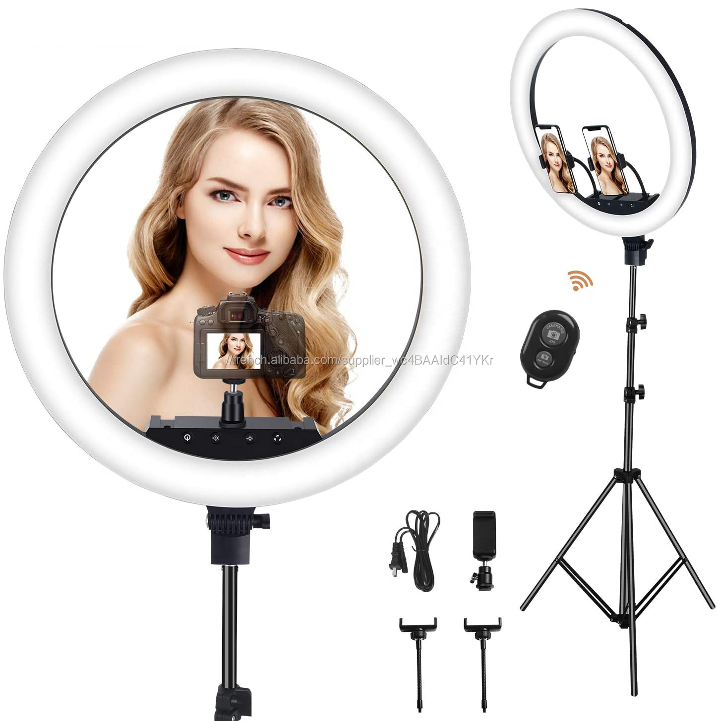 10'' LED selfie ring/curve light with Tripod Live Stream video Tiktok Instagram Vlog Twitter