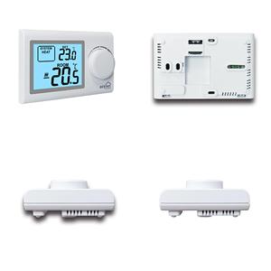 Thermostat de chaudière écologique pour pièce, mode chaleur/arrêt/refroidissement non programmable - Product Image 1
