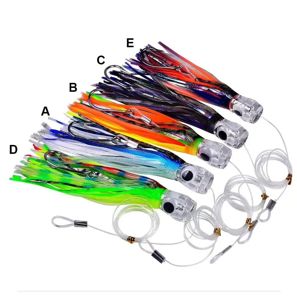 2023 saltwater fishing lures Artificial Lures Wobblers Hard Bait Minnow Fishing Lure With Skirts 5 Colors with packaging