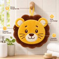 Serviette en peluche personnalisée de luxe, douce et durable, en forme de lion, de haute qualité, fabriquée par un fabricant de jouets en peluche sur mesure