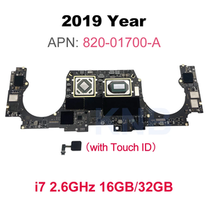 เมนบอร์ดสำหรับ MacBook Pro A2141 2019 16 นิ้ว 16G 32G 512GB <span class=keywords><strong>2</strong></span>.6GHz I7 I9 บอร์ดลอจิก EMC 3347 ของแท้ พร้อมระบบสแกนลายนิ้วมือ - Product Image 3
