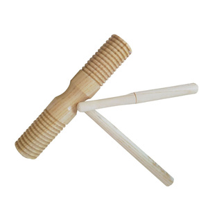 Instruments de musique Orff à <span class=keywords><strong>double</strong></span> barillet abordables pour l'éducation précoce, <span class=keywords><strong>double</strong></span> corne - Product Image 1