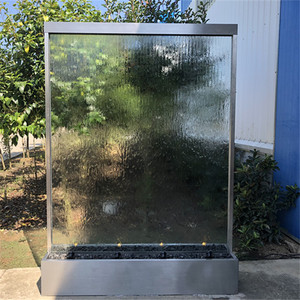 Cortina de <span class=keywords><strong>agua</strong></span> completa con marco de acero inoxidable, paredes de cristal para boda, evento, Hotel - Product Image 1