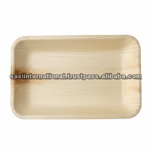 Eco friendly Palm leaf 25 X 15 cm Deep Rectangular Tray - Product Image 1
