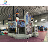 Château gonflable personnalisé Dragon avec toboggan combiné, trampoline, rebondisseur, matériau PVC 0,55 mm, double couture, certifié CE, facile à utiliser