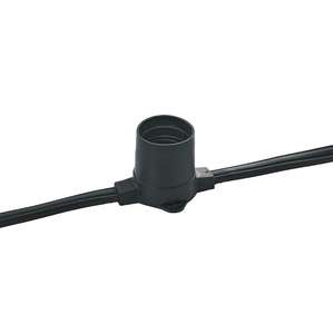 Éclairage de feston étanche 100m <span class=keywords><strong>50m</strong></span> <span class=keywords><strong>Guirlande</strong></span> E27 Câble plat de lumière de ceinture IP65 - Product Image 1