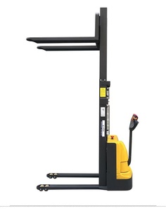 Chariot élévateur manuel à fourche, capacité de charge 1 tonne, longueur de fourche 1200 mm, utilisation debout, usage intérieur, équipement pour usine de fabrication - Product Image 3