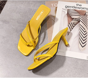 Sandales à talons hauts pour femmes, best-seller, avec design tendance, nouveau style d'été, à bout ouvert et brides croisées, talon épais - Product Image 6