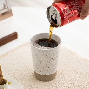 Taza de café árabe, taza de cola de cerámica rústica, estilo chino con patrón moteado, taza de agua para el hogar, gran oferta en Oriente Medio - Product Image 2