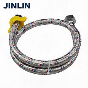 <span class=keywords><strong>Tuyau</strong></span> d'extension flexible tressé en acier inoxydable 304/201 Jinlin pour évier, 1/2 pouce, haute qualité, acier inoxydable AISI 304 - Product Image 5