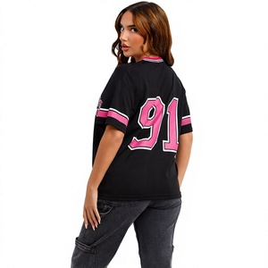 Factory Direct Men's Football Jersey Oversized Vintage Sportswear Breathable Mesh <b>T</b> <b>Shirt</b> Custom Branding Bulk Orders - Product Image 3