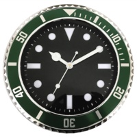 Horloge murale décorative pour salon, style Art Déco, en plastique, à quartz, affichage nocturne, 12 pouces
